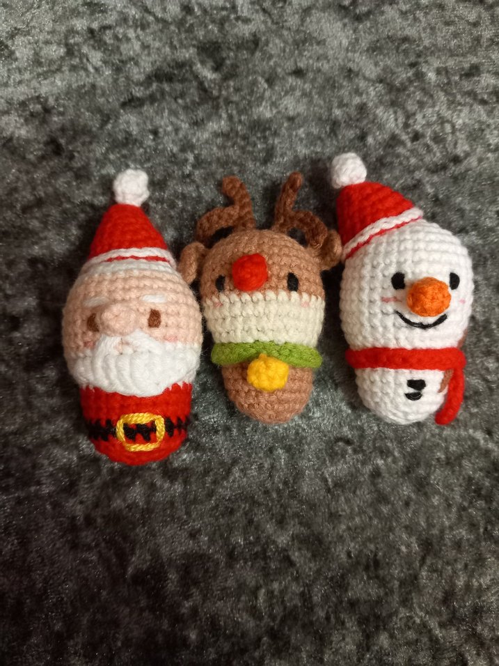 Amigurumi Yılbaşı anahtarlıklar - Görsel 2