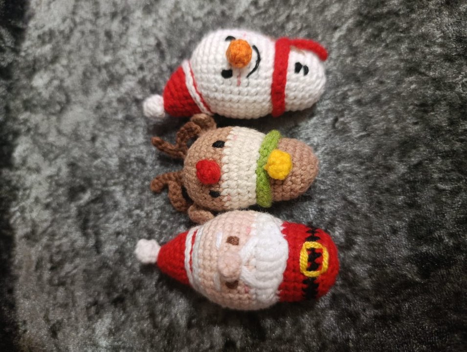 Amigurumi Yılbaşı anahtarlıklar - Görsel 5