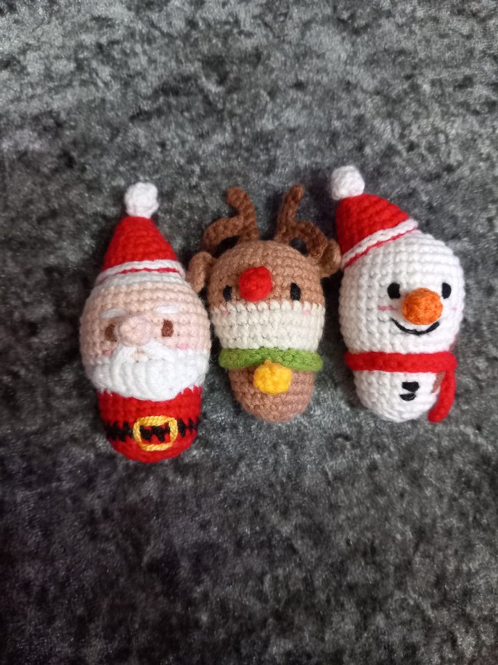 Amigurumi Yılbaşı anahtarlıklar - Görsel 4