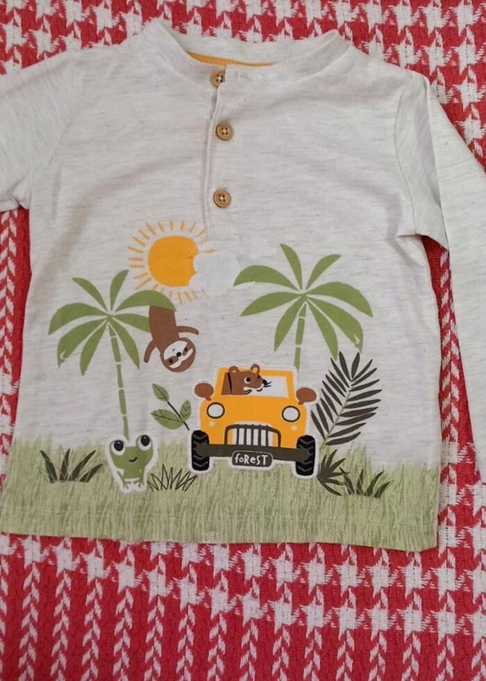 4 adet uzun kollu tişört - Görsel 5