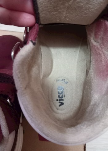 Vicco Bordo Süet Kız Bebek Bot - Görsel 6