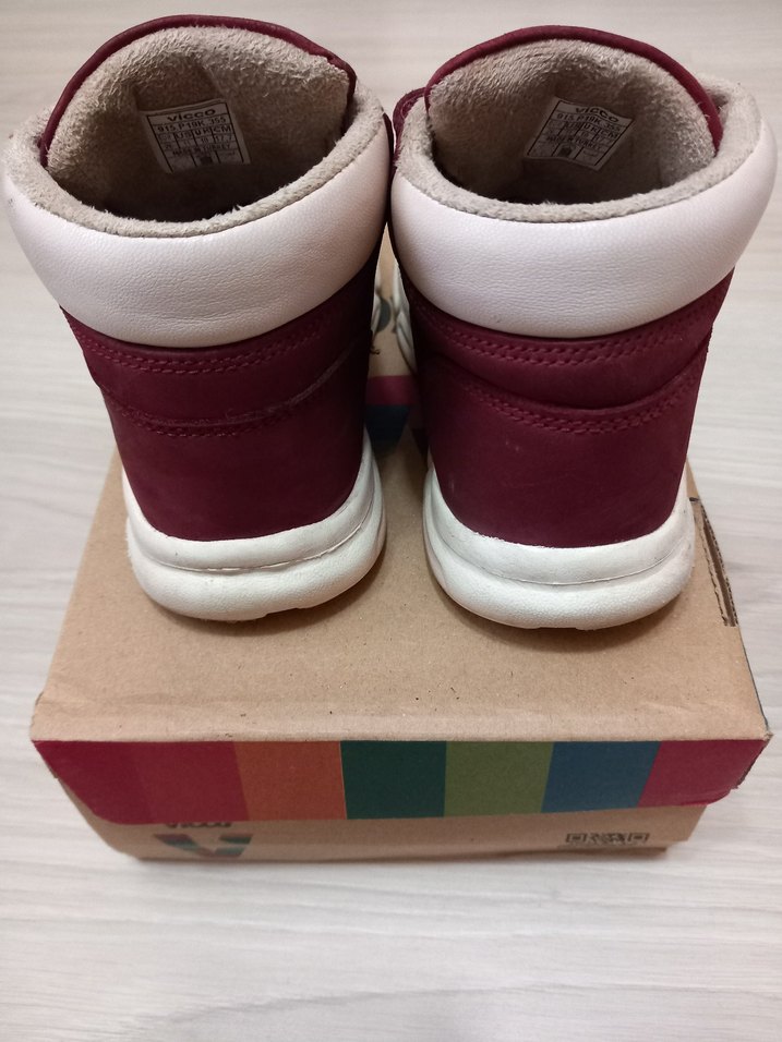 Vicco Bordo Süet Kız Bebek Bot - Görsel 2