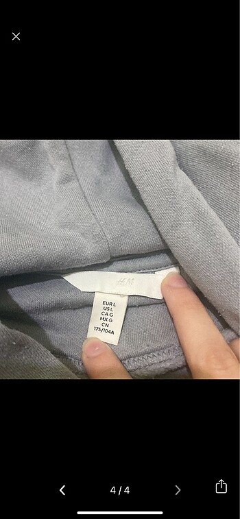 H&M H&M açık mavi sweatshirt