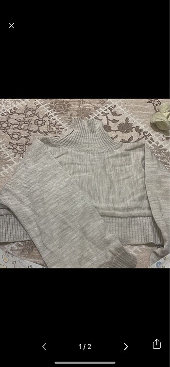 Trendyolmilla Balıkçı yaka Crop Kazak