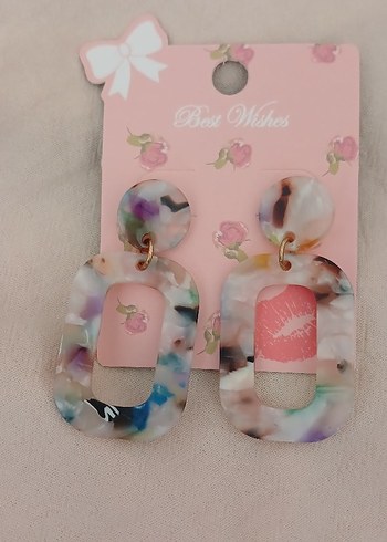 Bohem Mini Renkli Tie-Dye Küpe