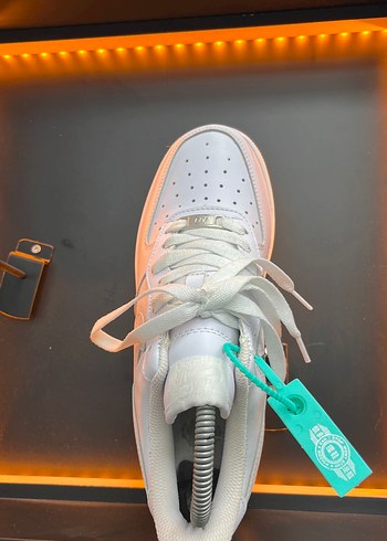 Beyaz Bağcıklı Kadın Spor Ayakkabı - Görsel 2