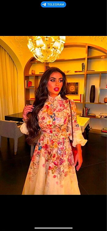 Zimmermann model çiçekli balon kol elbise