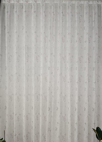 Beden beyaz Renk Brillant Hazır Tül Perde