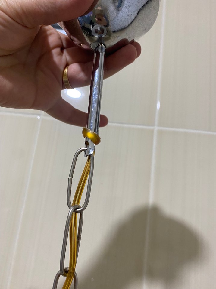 Beyaz Kristal Detaylı Sarkıt Avize - Görsel 5