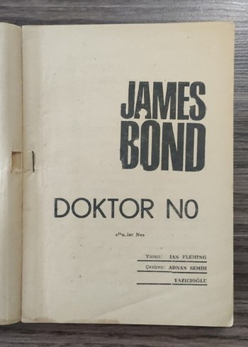  Beden Renk 007 James Bond Doktor No - Ian Fleming