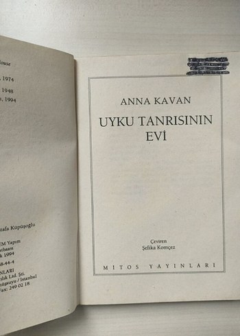  Uyku Tanrısının Evi - Anna Kavan