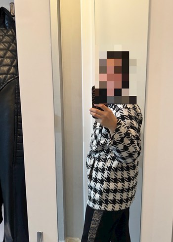 Kadın Siyah Beyaz Kareli Gömlek - Görsel 3