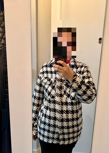 Kadın Siyah Beyaz Kareli Gömlek - Görsel 2