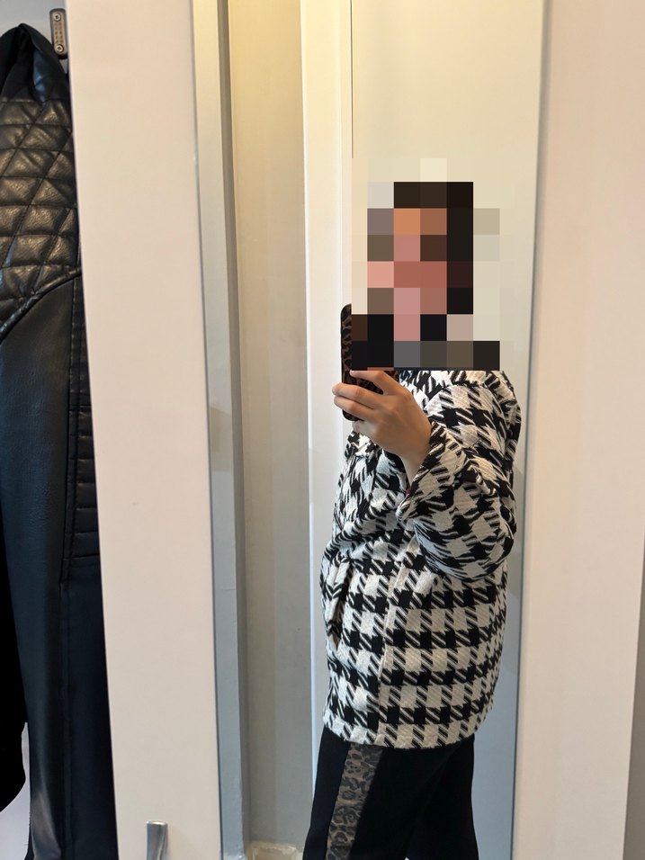 Kadın Siyah Beyaz Kareli Gömlek - Görsel 3