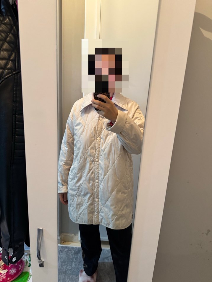 Düğmeli bej Midi Kadın Ceket - Görsel 2