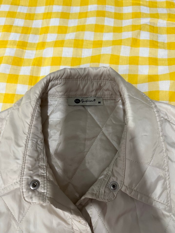 Düğmeli bej Midi Kadın Ceket - Görsel 4