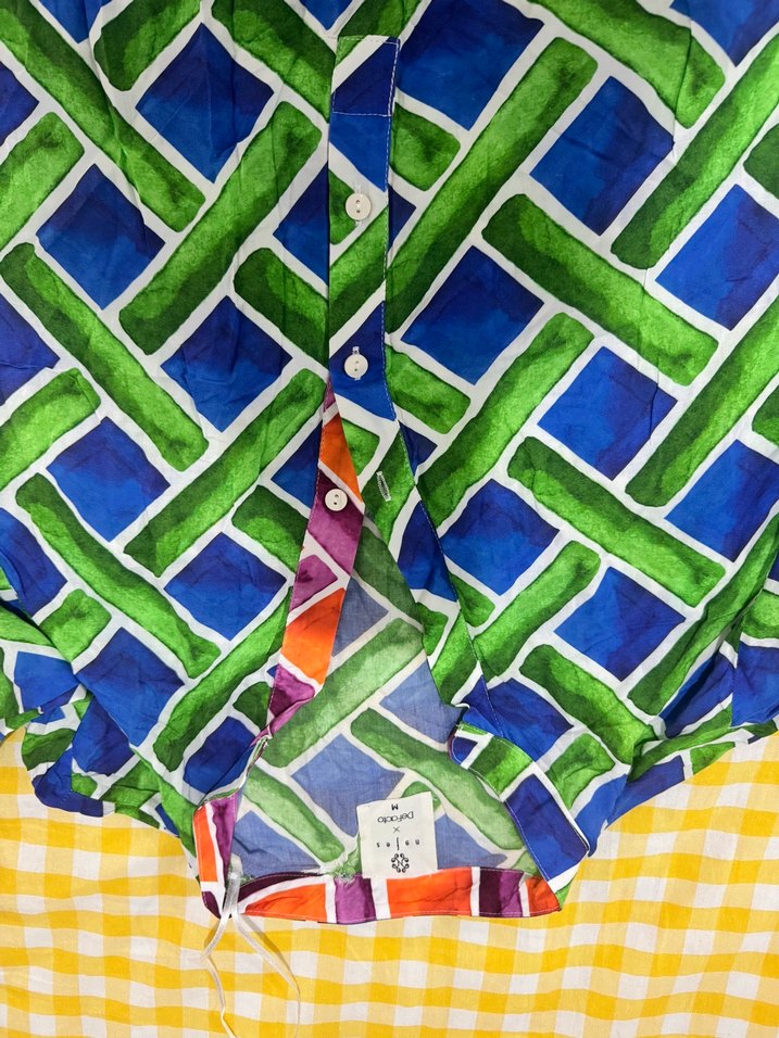 Renkli Bohem Uzun Salaş Elbise - Görsel 5