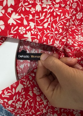 Kırmızı Bohem elbise - Görsel 3