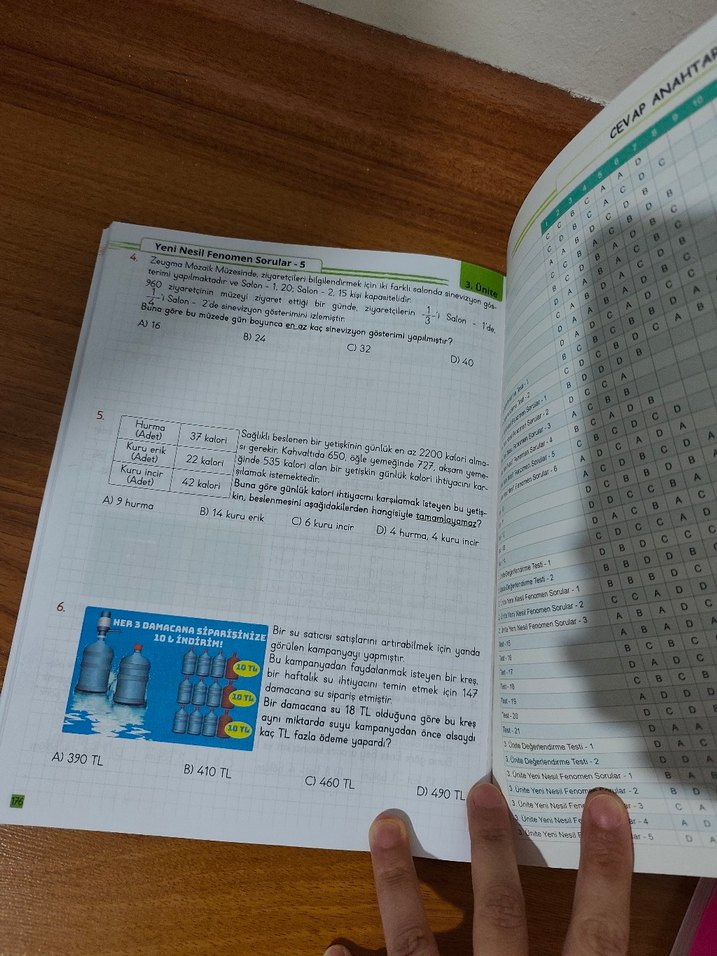 Fenomen Çocuk 4. Sınıf Matematik Kitapları - Görsel 3