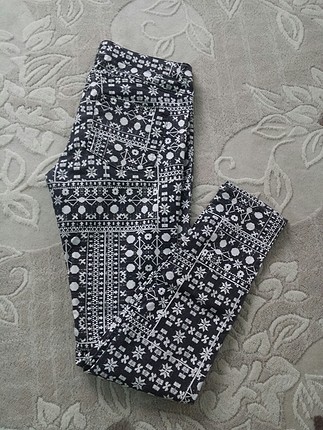 h&m desenli pantolon