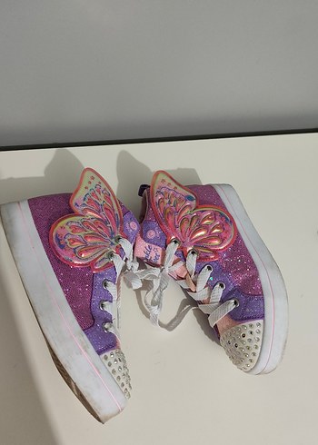 34 Beden skechers ışıklı kız çocuk ayakkabısı