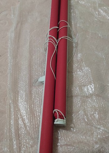 Kırmızı Modern Düz Stor Perde - Görsel 6