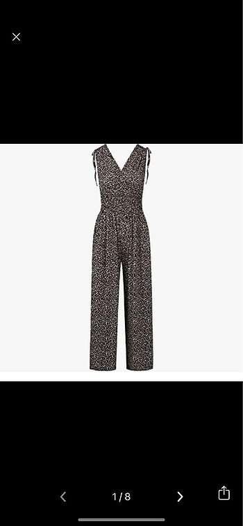 Bershka uzun siyah puantiyeli tulum