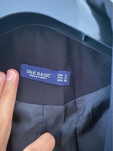 s Beden Siyah kadın ceket