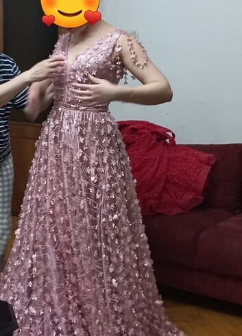 Çiçekli abiye
