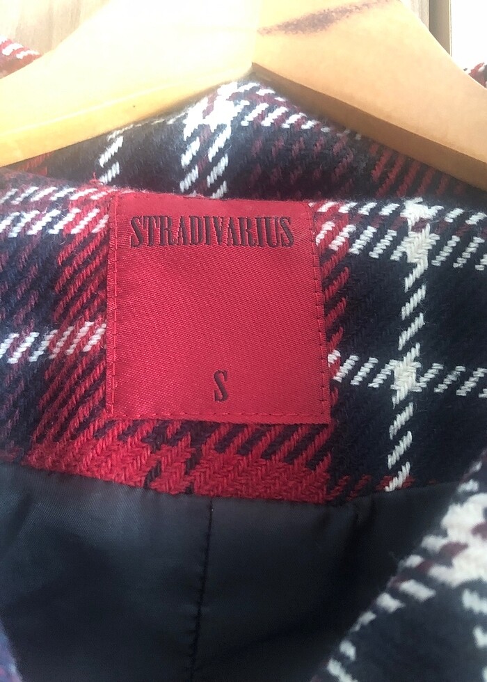 Stradivarius Ekose Kaban - Görsel 3