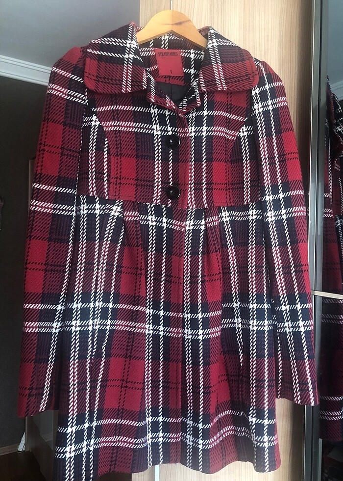 Stradivarius Ekose Kaban - Görsel 2