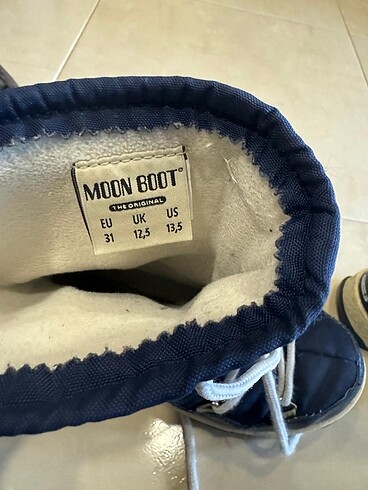 31 Beden mavi Renk Moon Boot tertemiz