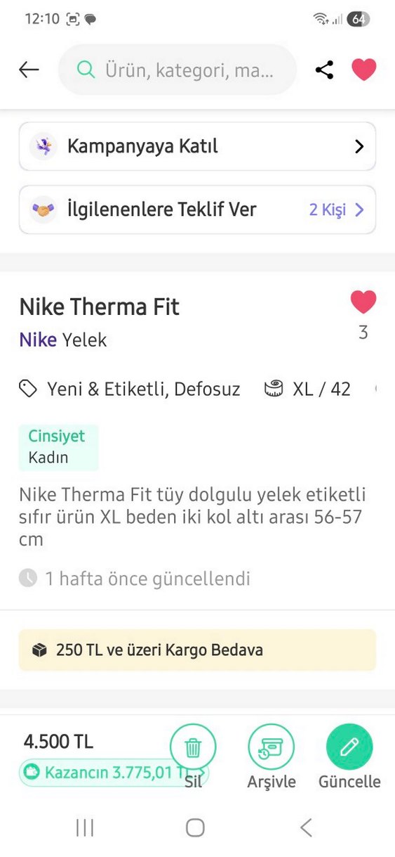 Nike tüt dolgulu yelek - Görsel 2