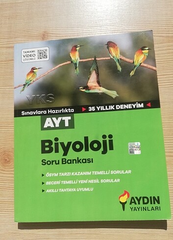 Aydın Yayınları Ayt Biyoloji Soru Bankası 