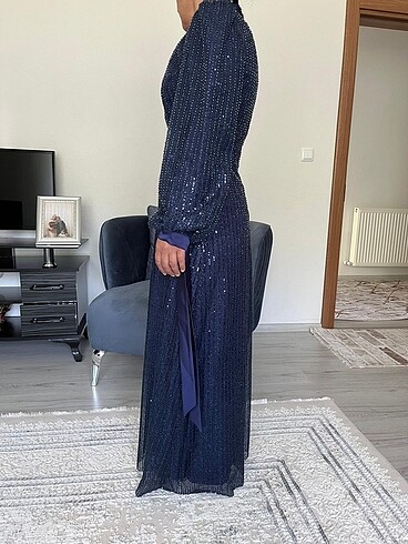 Tesettür taşlı abiye - Görsel 2