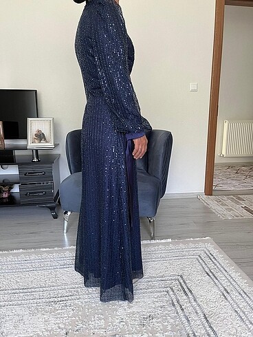 Tesettür taşlı abiye - Görsel 3