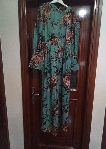Diğer Diger Bohem Uzun Kol Turkuaz Elbise tulum