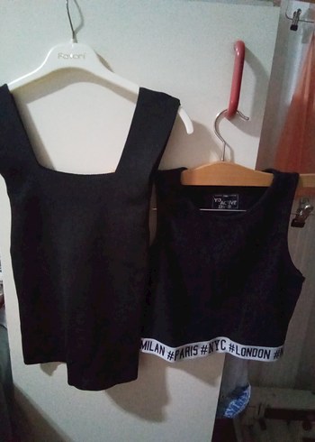 Siyah Mini Spor Atlet Kadın
