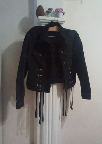 Loft Siyah Gotik Denim Ceket