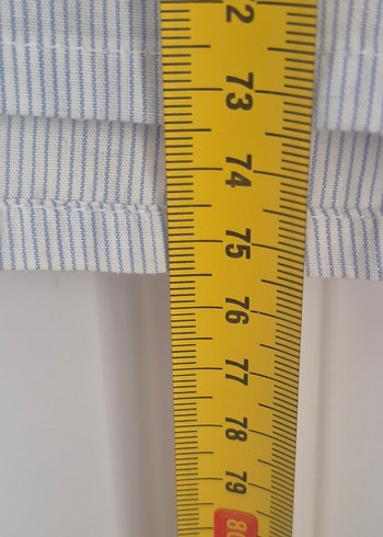 xl Beden gri Renk Mavi beyaz çizgili poplin Düğmeli Kısa Kollu Erkek Gömlek