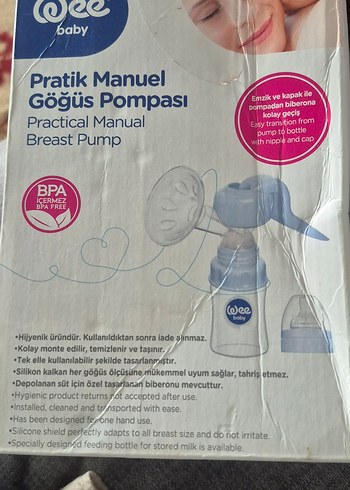wee baby Pratik Manuel Göğüs Pompası