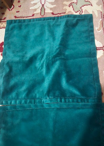 Koyu yeşil Bohem ,kadife Yastık Kılıfı - Görsel 3