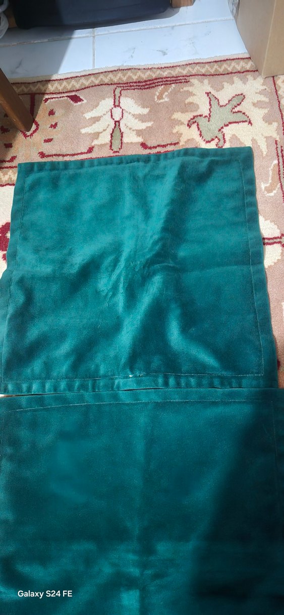 Koyu yeşil Bohem ,kadife Yastık Kılıfı - Görsel 3