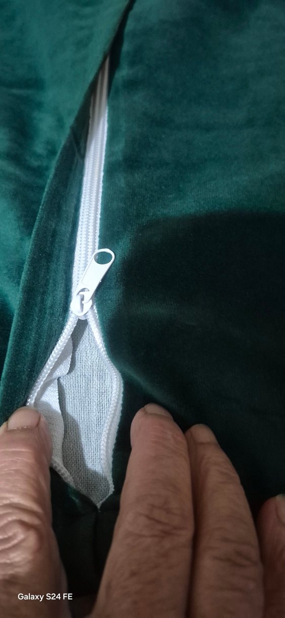 Koyu yeşil Bohem ,kadife Yastık Kılıfı - Görsel 4