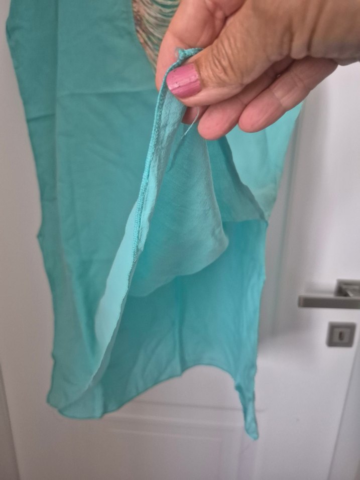 Pamuklu önü floş ip detaylı plaj elbisesi,pareo - Görsel 5