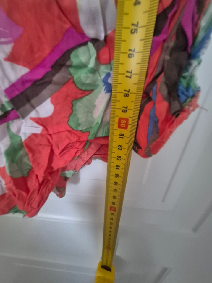 Çiçek Desenli kruvaze yakalı  Kadın  elbise - Görsel 5