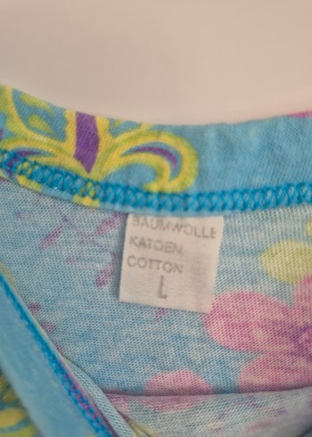 LC Waikiki Mavi Çiçek Desenli kadın Elbise