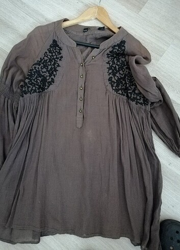 Vintage, bohem, ???? Pamuklu tunik, bluz. 