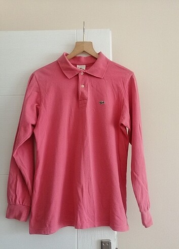 Vintage, Orjinal Lacoste polo yaka üst 