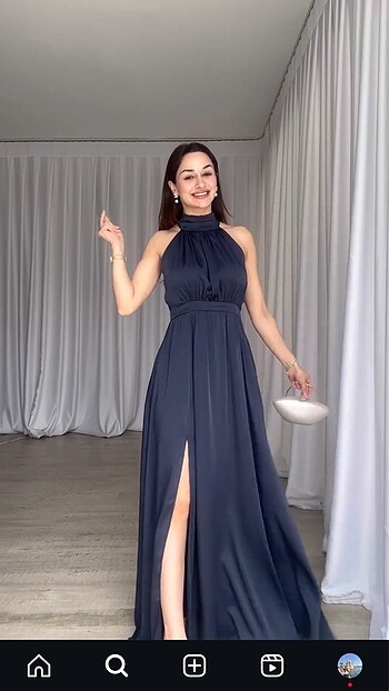 Esra helvacı siyah abiye